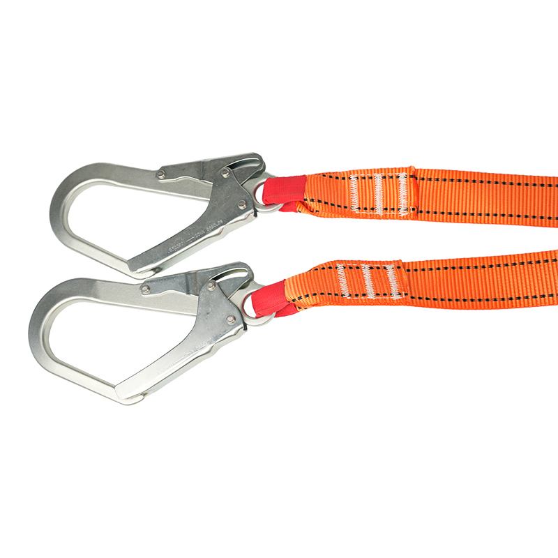 পতনের সুরক্ষার জন্য শক্তি শোষক সহ KA-L11 টুইন ল্যানিয়ার্ড