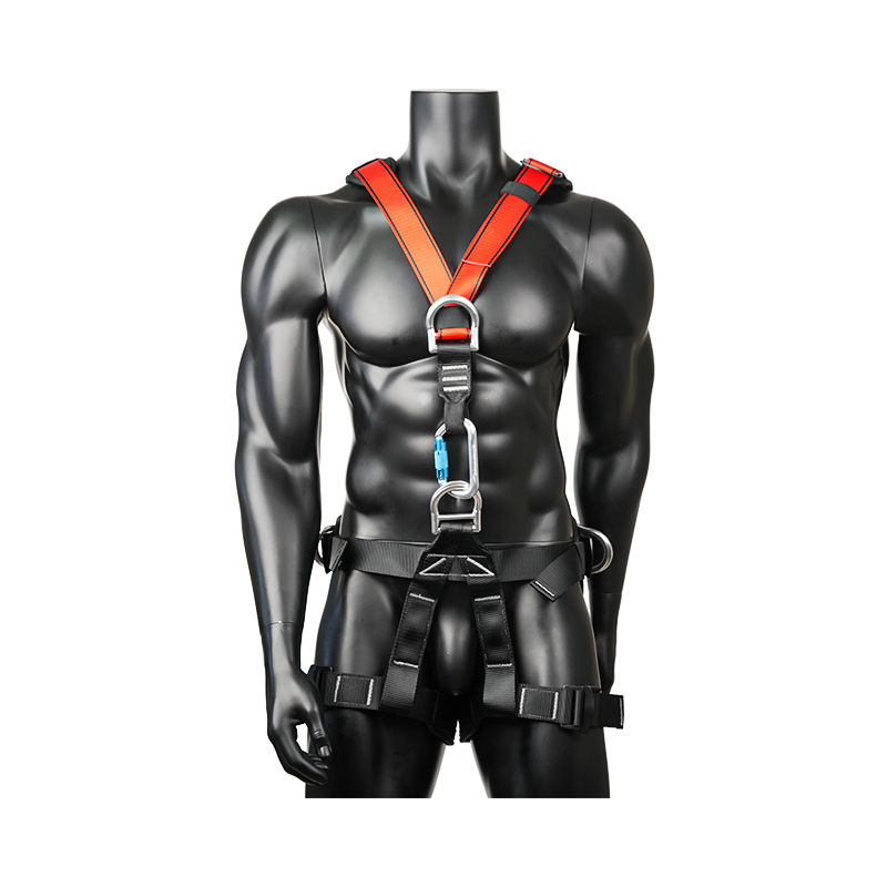 KA14 ক্লাইম্ব ট্যাক-রেসকিউ, কনস্ট্রাকশন রক ক্লাইম্বিং, র‌্যাপেলিং ফায়ার রেসকিউয়িং ট্রি ক্লাইম্বিং গিয়ারের জন্য ডি-রিং পয়েন্টস সেফটি হারনেস বেল্ট